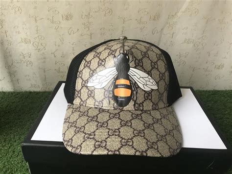 gucci leather bee hat replica